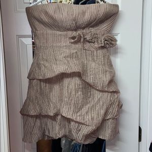 Max and Cleo size 2 bubble dress rose gold nwot